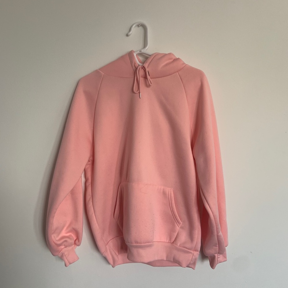 light pink oversized hoodie